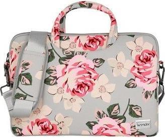 Produktbild iLike Wonder Briefcase Laptop 15-16 Inches Grey And Roses (16", Universal)