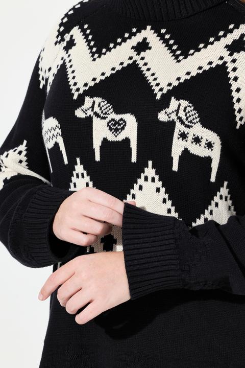 Produktbild Ulla Popken Pullover, Fair Isle, Rollkragen, Langarm (50, 52)