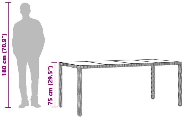 Produktbild vidaXL Gartentisch