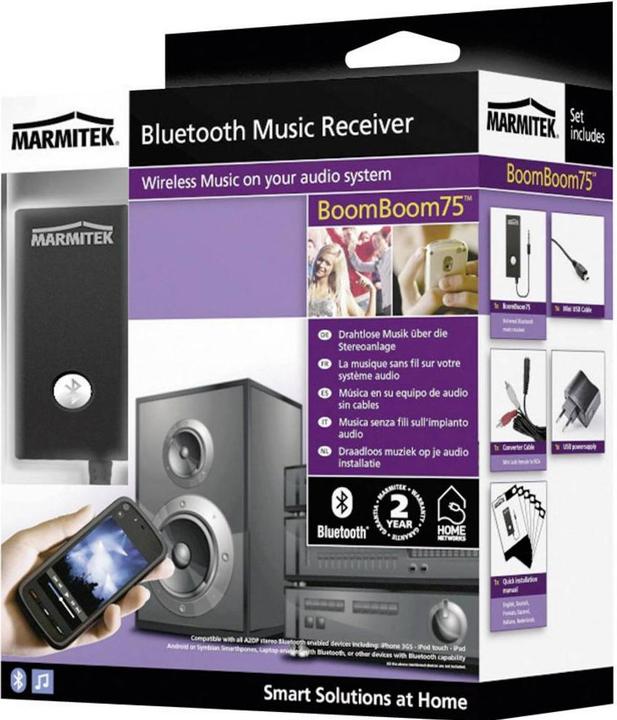 Produktbild Marmitek BoomBoom 75, Bluetooth Musik-Empfänger mit Akku (Empfänger)