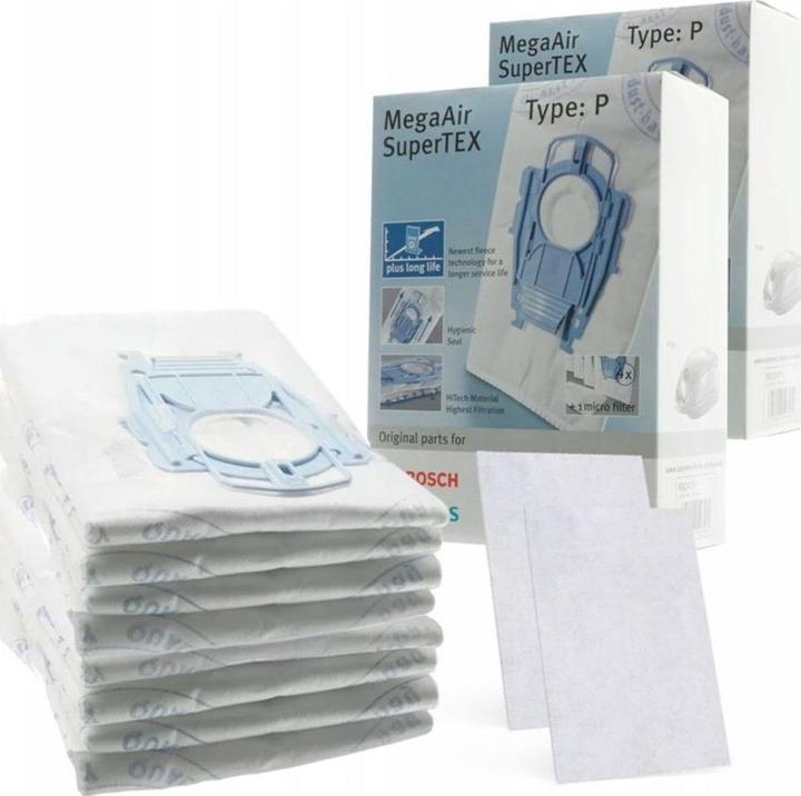 Produktbild Bosch Hausgeräte 8, Siemens Staubsaugerbeutel SuperTEX Typ P / BBZ41FP, VZ41AFP 468264 (4 x)