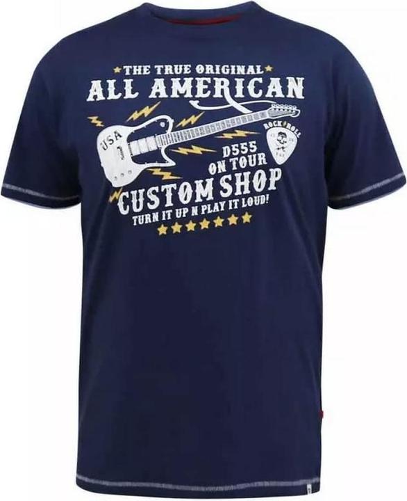 Immagine prodotto DUKE Bronte D555 Kingsize Maglietta Chitarra All American Uomo (XXL)