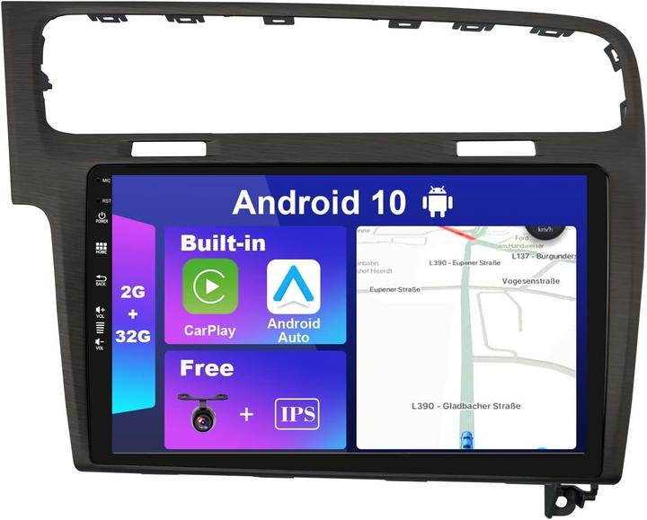 Actual product image Joyx Navi Android 10 Car Radio (MirrorLink, Apple Carplay, Android car)