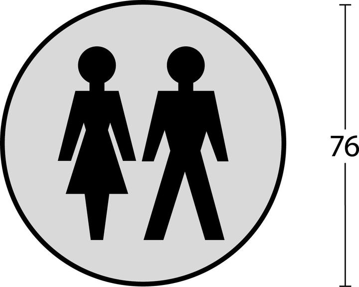Image du produit Intersteel Pictogramme pour les toilettes des femmes et des hommes