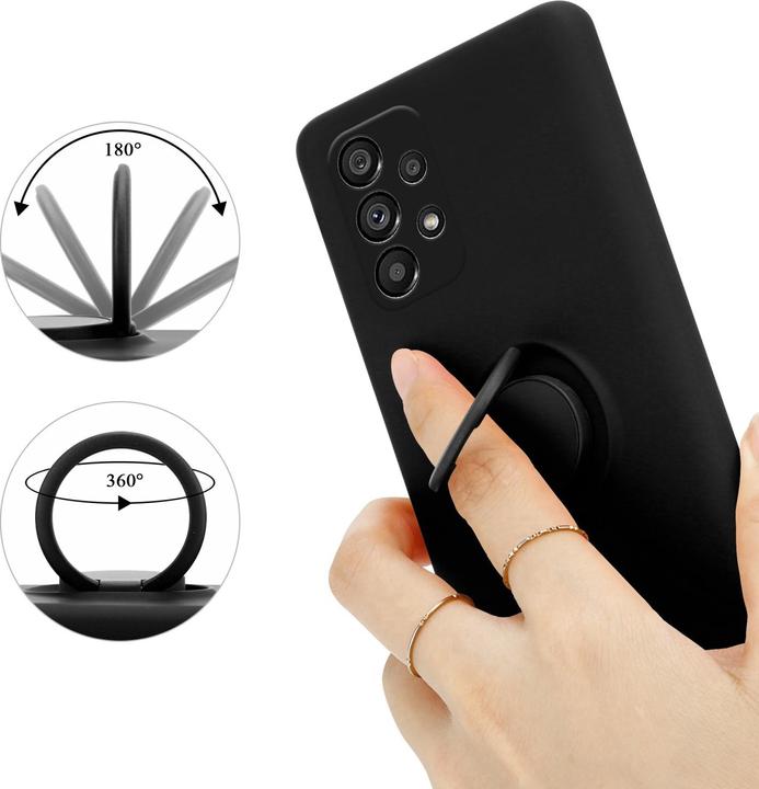 Image du produit Cadorabo TPU Liquid Ring Silicone Case Case pour Samsung Galaxy A73 5G (Samsung Galaxy A73 5G)