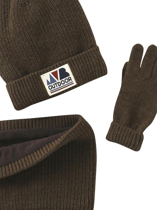 Actual product image Vertbaudet Jungen Set: Mütze, Snood und Handschuhe OUTDOOR (152, 164)