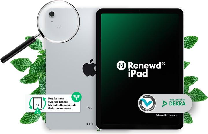 Produktbild Renewd iPad Air 4 WiFi (10.90", 64 GB, Silver, A / Wie neu)