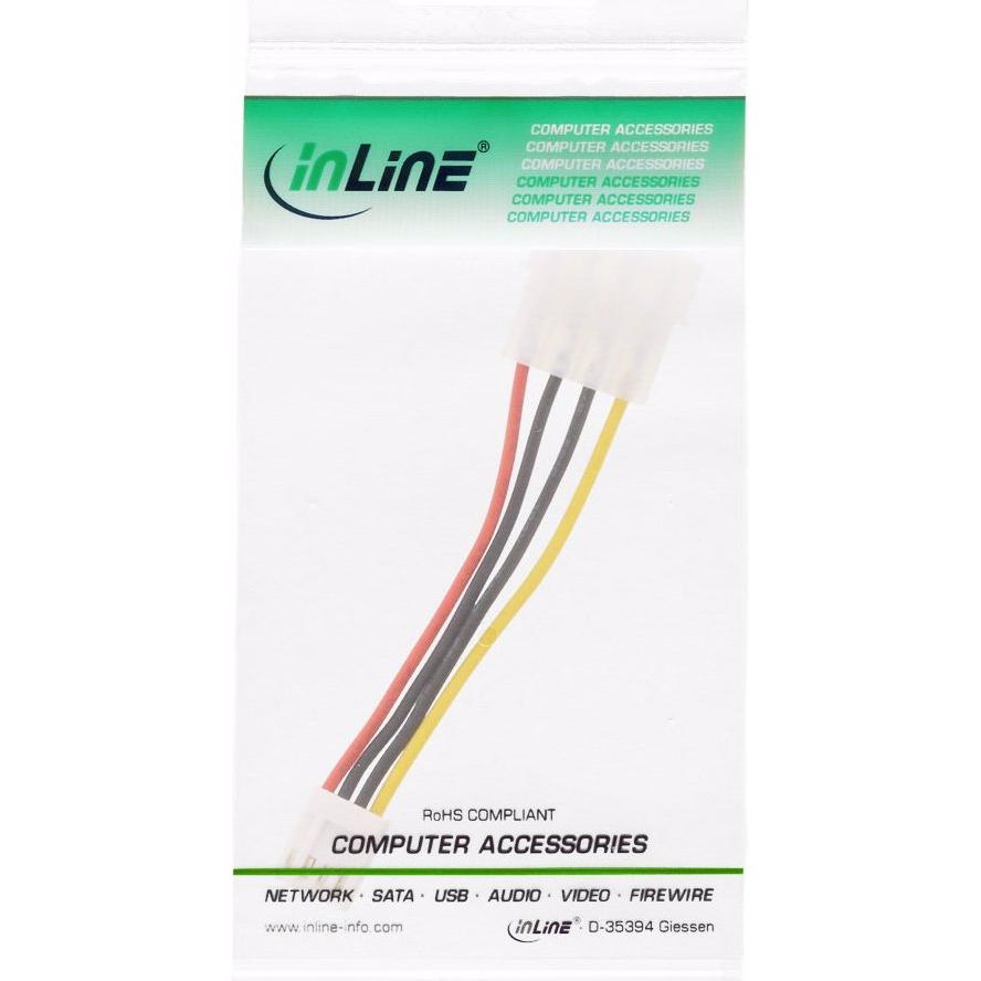 Thumbnail - InLine Stromadapter von 4-Pol-Molex auf Floppy, Interne Kabel (PC)