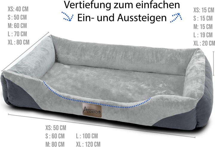 Actual product image Aspero Dog Bed Hanko - 8611 (Dog)