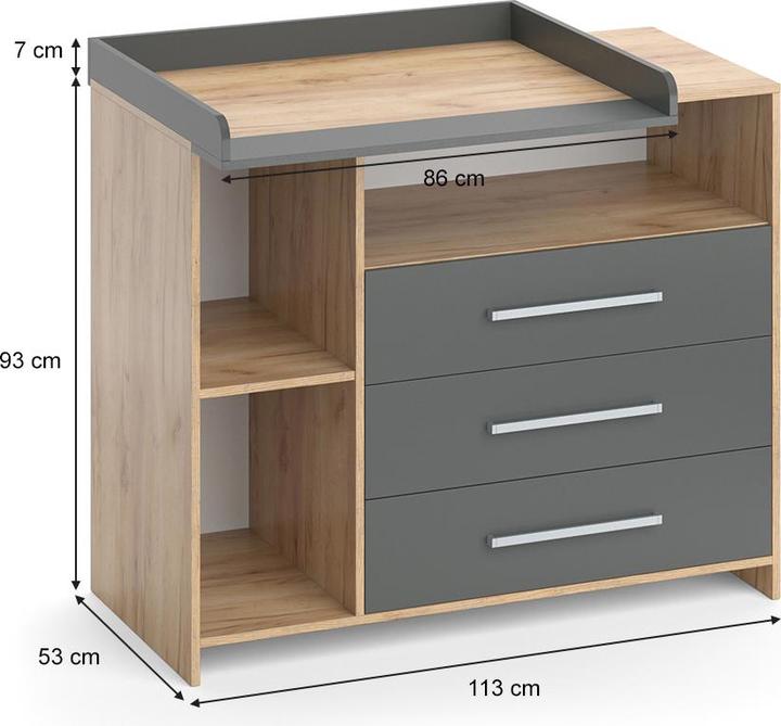 Anthracite/Sonoma, Brown, Charcoal, Gold power oak, Grey, Sonoma Oak