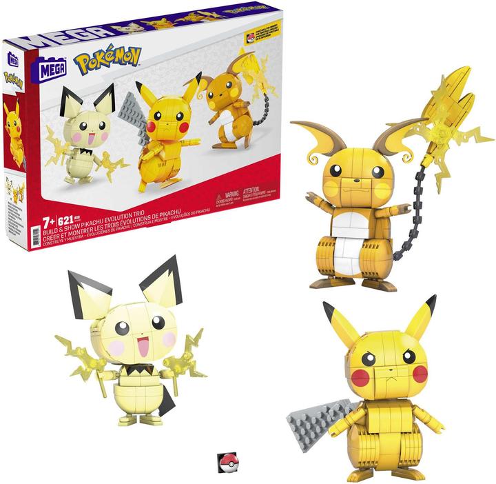 Immagine prodotto Mega Construx Pokémon Trio Evoluzioni di Pikachu