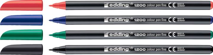 Actual product image Edding Fibre pen 1200 metallic colourpen (Silver, 1 x)