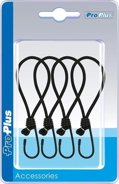 Image du produit ProPlus Tendeur de tente élastique noir avec crochet 4 pièces sous blister