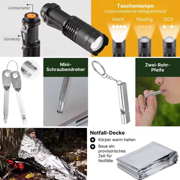 Produktbild Hermex 17in1 Survival-Kit (17 Funktionen)