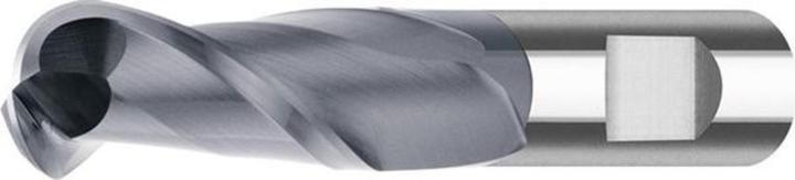 Produktbild Fortis Radiusfräser Schaft 16 mm Gesamtlänge 82 mm kurz VHM AlTiN