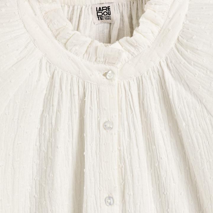 Produktbild La Redoute Collections Weite Bluse mit Stehkragen & Plumetismuster (152)