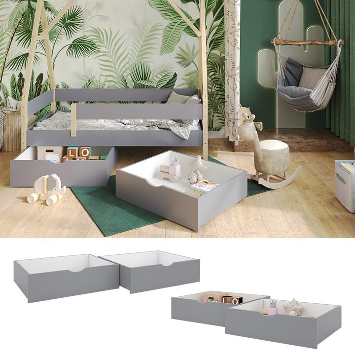 Actual product image VitaliSpa Roll-out drawer Bali, Grey, 78 x 61.8 cm Set of 2