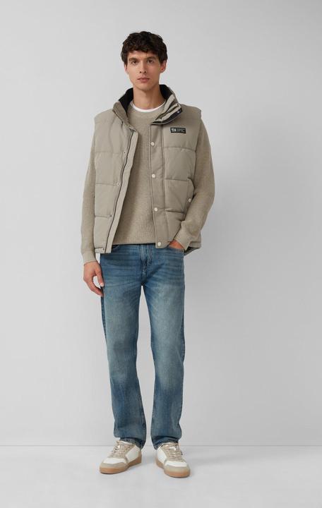 Produktbild s.Oliver Strickpullover Strickpullover mit Crew Neck und Strukturmuster (3XL)