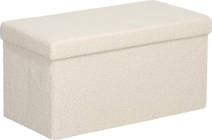 Produktbild Homcom Sitzbank Polyester, MDF Cremeweiss (76 cm)
