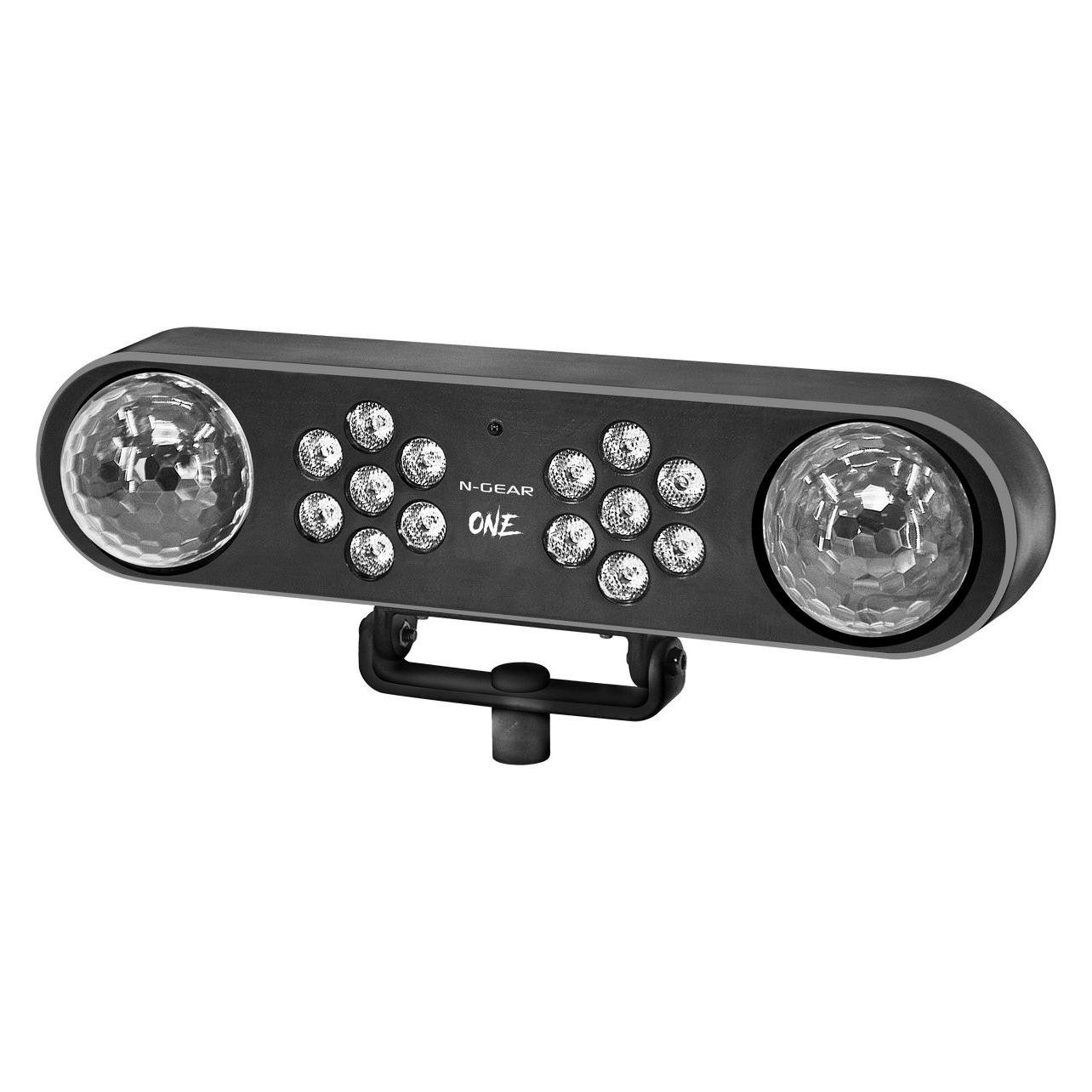 N-Gear PartyBar One - Discolampen - Feestverlichtingset Op Statief (1 W, Led), Scheinwerfer, Schwarz, Mehrfarbig