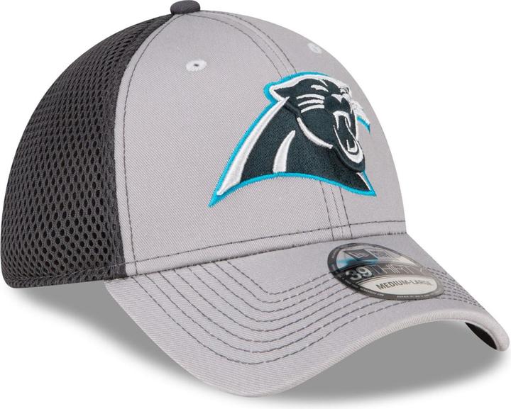 Actual product image New Era 39Thirty Stretch Mesh Cap - Carolina Panthers - M/L (M/L)