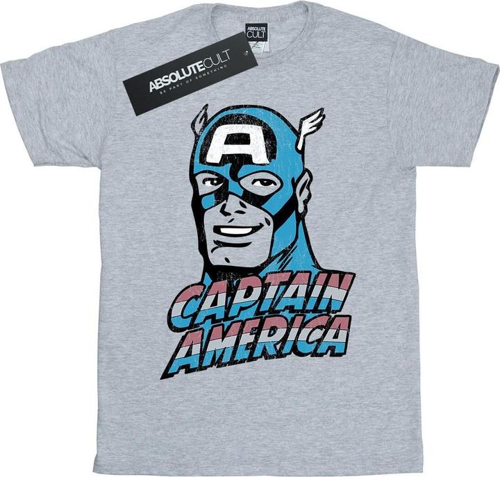 Produktbild Captain America Distressed TShirt (M)