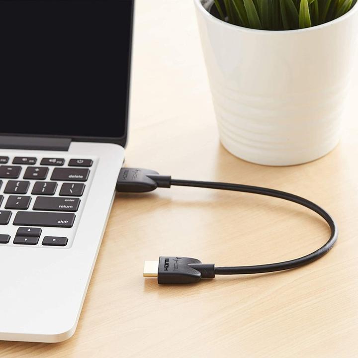 Actual product image Techly HDMI 4K 60Hz High Speed Connection Cable with Ethernet black 1m (1 m)