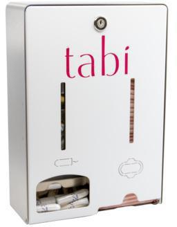 Produktbild Wilhelm Klein GmbH tabi Tampon- und Bindenspender 7168Spender weiss