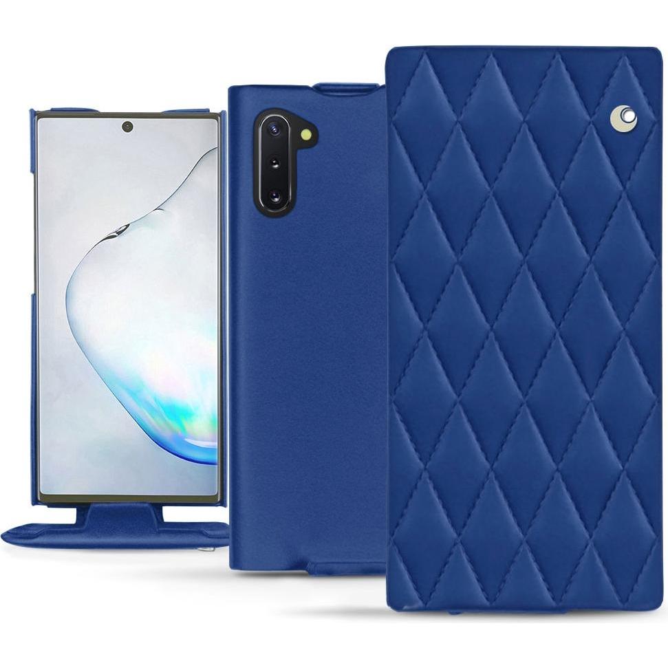 Thumbnail - Noreve Lederschutzhülle vertikal (Samsung Galaxy Note 10), Smartphone Hülle, Blau