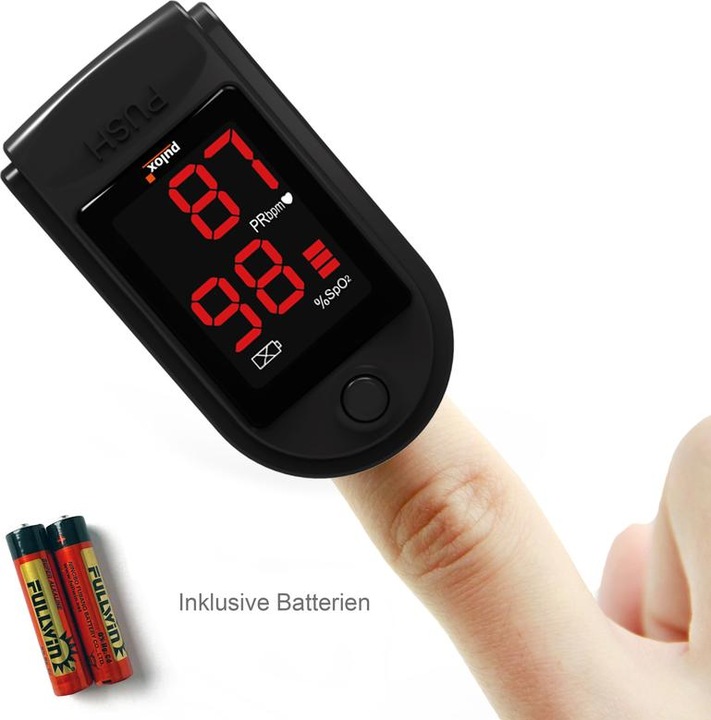 Productafbeelding Pulox Pulsoxymeter PO-100 Solo in zwart