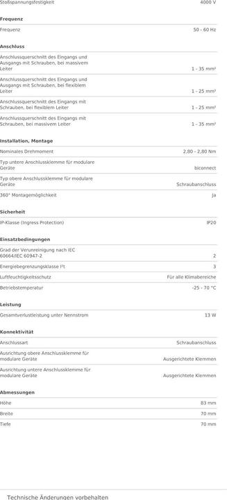 Actual product image Hager HAG MBN632 circuit breaker 3P+N 6kA B-32A 4M