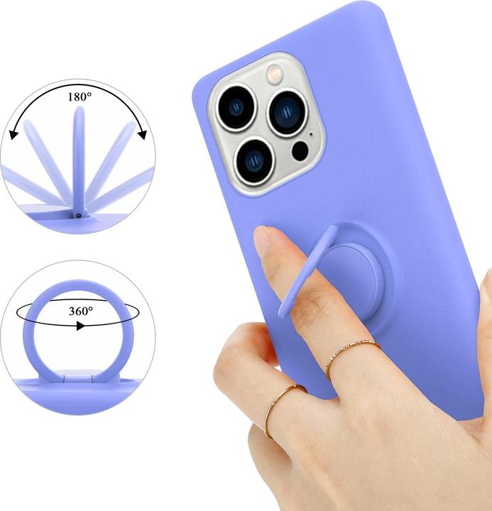 Immagine prodotto Cadorabo Custodia per Apple iPhone 14 PRO MAX in TPU Liquid Ring in stile custodia in silicone (Apple iPhone 14 Pro Max)