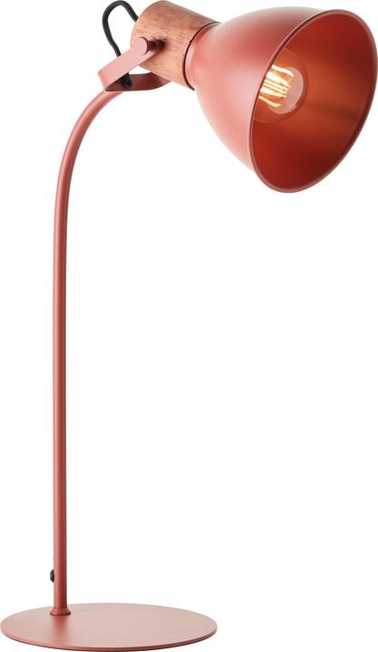 Produktbild Brilliant Erena Tischleuchte 52cm rot Metall/Holz Schnurzwischenschalter 1x A60 (E27)