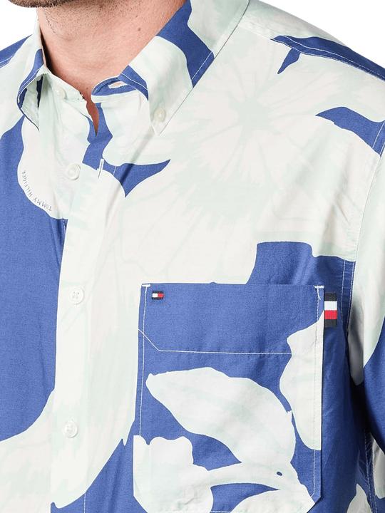 Immagine prodotto Tommy Hilfiger - Camicia casual con stampa a stencil Blu/Multi (XXL)