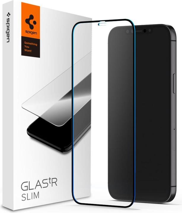 Actual product image Spigen Glas.TR Slim (1 pcs., Apple iPhone 13, Apple iPhone 13 Pro, Apple iPhone 14, Apple iPhone 16e, Apple iPhone 17e)