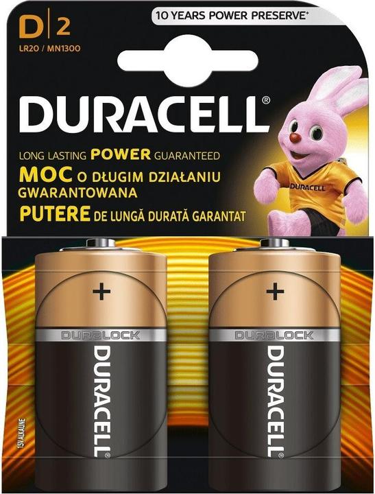 Produktbild Duracell Extra Life (2 Stk., D)