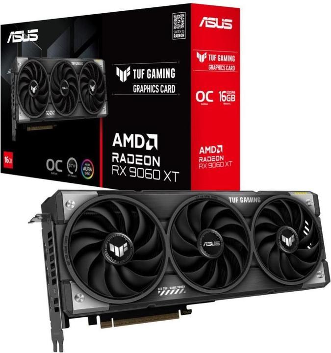 Actual product image ASUS TUF Gaming Radeon RX 9060 XT OC (16 GB)