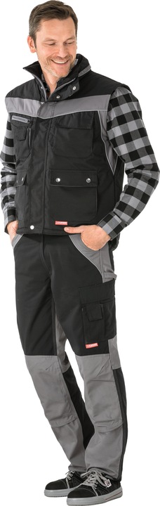Produktbild Planam unisex Winterweste PLALINE schwarz, zink Grösse L (L)
