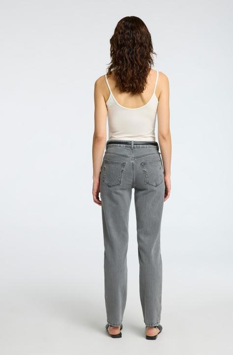 Actual product image Selected Femme Slfalice Mw Straight Eloise Grey Jeans (W31/L34)