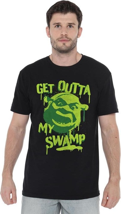 Actual product image Shrek Mens Out Of My Swamp Graffiti T-Shirt (4XL)