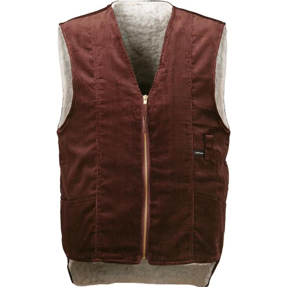 Magni Uomo Marrone Uomini, Gilet, Gilet In Velluto A Coste, Pelliccia Intrecciata, Taglia 0, (S)