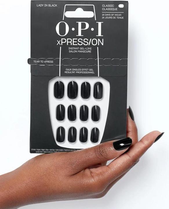 Image du produit OPI Xpress/On (Ongles artificiels, Lady in Black)
