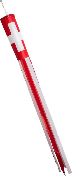 Immagine prodotto Keller Fahnen Windsack Schweiz mit Streifen Tricopolyester 152 cm