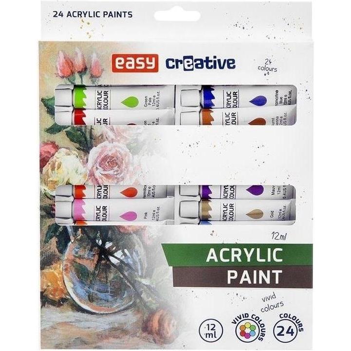 Easy Acrylfarbe 24 Farben (12 ml) (364108)