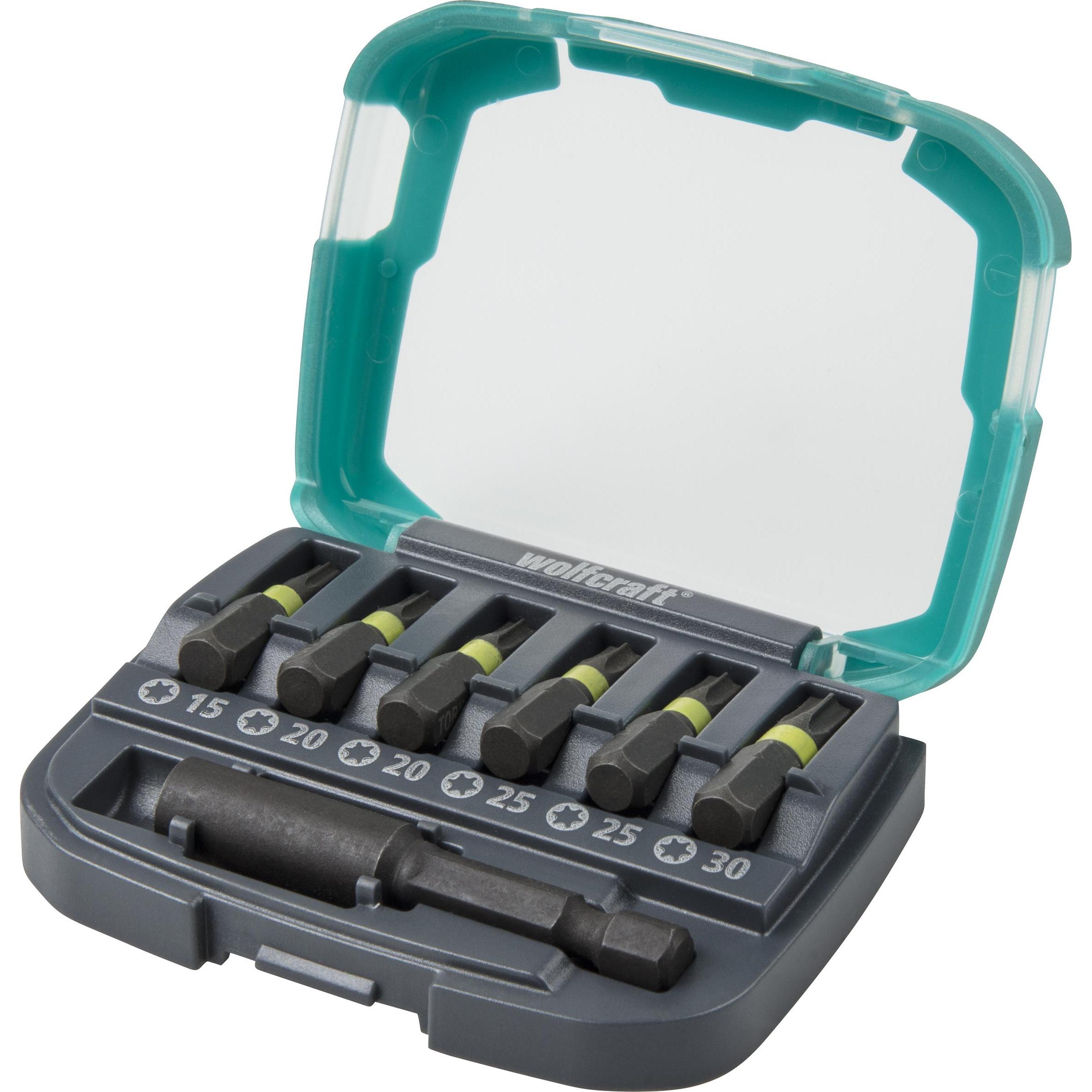 wolfcraft, Bits, 1 Impact - Bit-Box 7-teilig