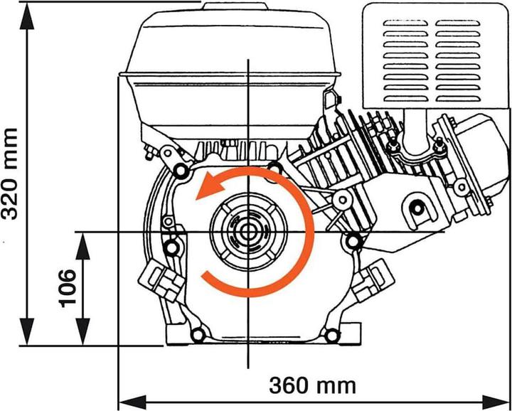 Actual product image vidaXL Benzinmotor (4780.74 W, 3.70 l)