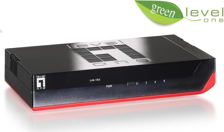 Produktbild LevelOne GSW-0507 Netzwerk-Switch Unmanaged Gigabit Ethernet (10/100/1000) (5 Ports)