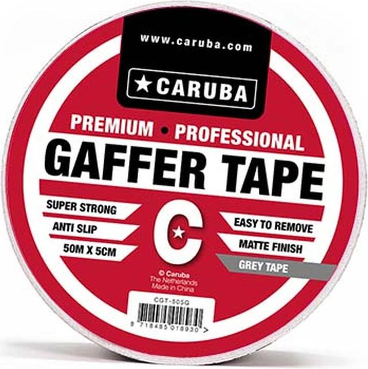 Actual product image Caruba Gaffer Tape 50mtr x 5cm Grey (50 mm)