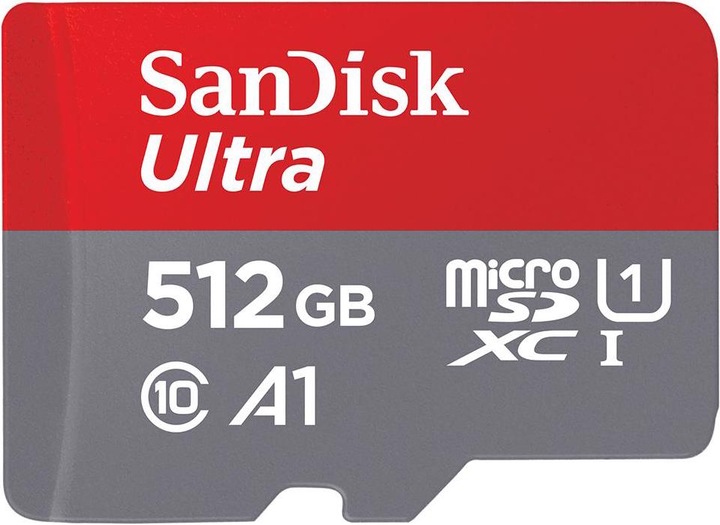 SanDisk Ultra A1 (512 GB, microSDXC, U1, UHS-I)