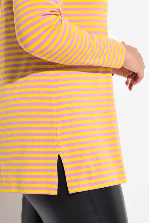 Immagine prodotto Miamoda Ringelshirt, A-Linie, abnehmbare Blüten-Brosche (54)